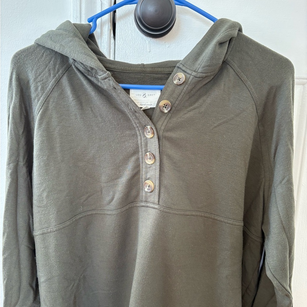Lou & Grey Button-Up Hoodie